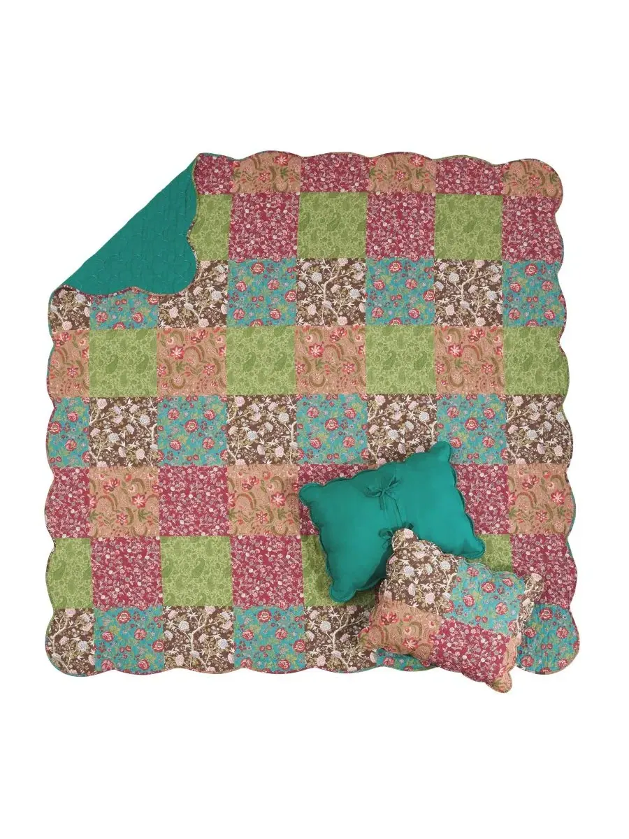 Комплект стеганого покрывала Danica Reversible, King Greenland Home Fashions — изображение 3 из 6, мульти