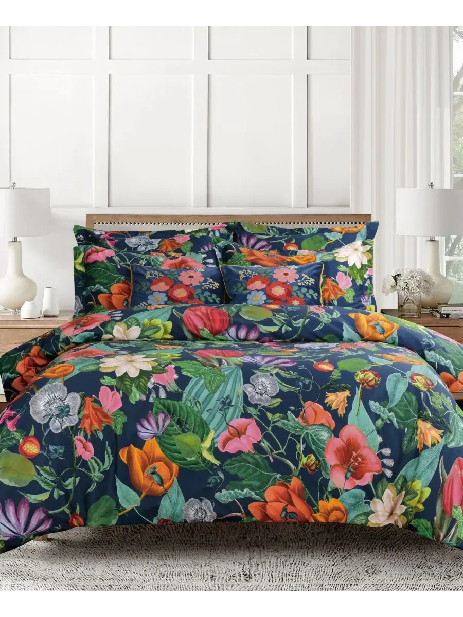 Комплект пододеяльника Bellara Textured 2-Pc. Levtex Home — изображение 1 из 5, темно-синий