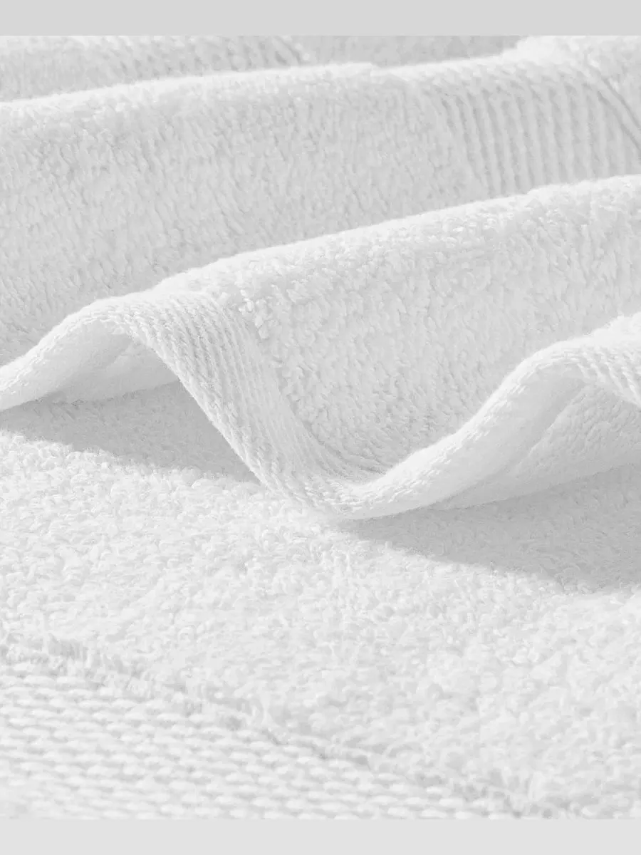 Набор из 2 махровых банных полотенец Anovia Turkish Cotton Oversized Linum Home — изображение 3 из 6, белый