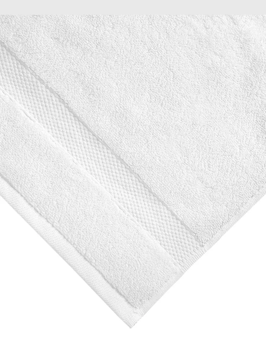 Набор из 2 махровых банных полотенец Anovia Turkish Cotton Oversized Linum Home — изображение 4 из 6, белый