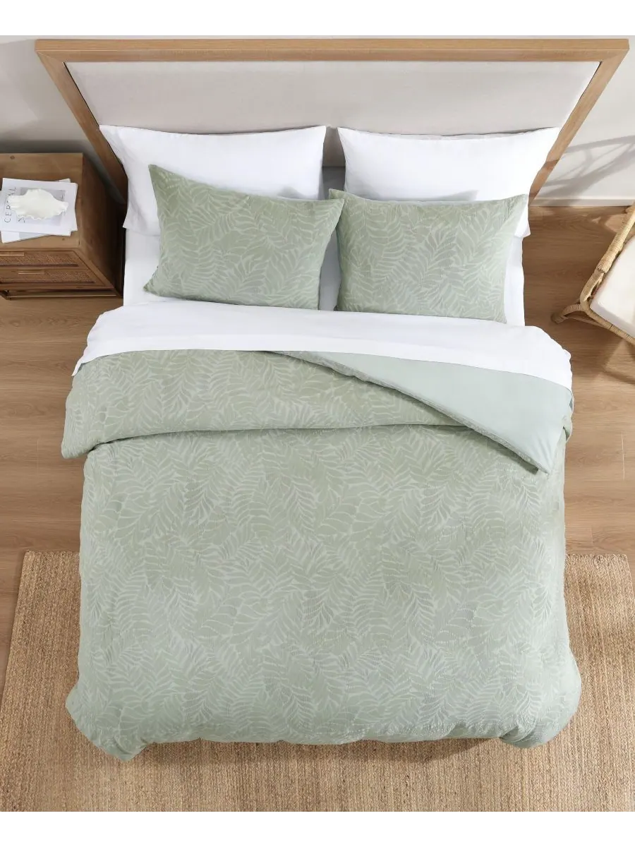 Комплект постельного белья Tommy Bahama Harbor Palm Cotton из 3 предметов, размер Full/Queen Tommy — изображение 3 из 9