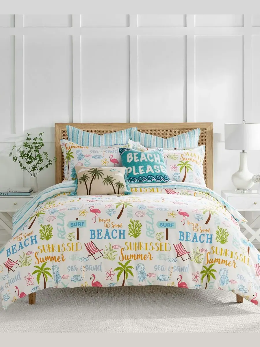 Комплект пододеяльника Beach Days Reversible 3-Pc. King/California King Levtex Home — изображение 1 из 7, мульти