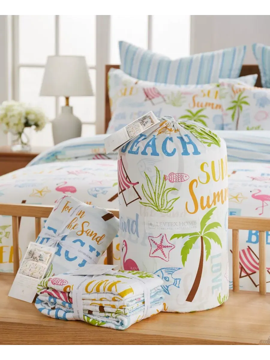 Комплект пододеяльника Beach Days Reversible 3-Pc. King/California King Levtex Home — изображение 5 из 7, мульти