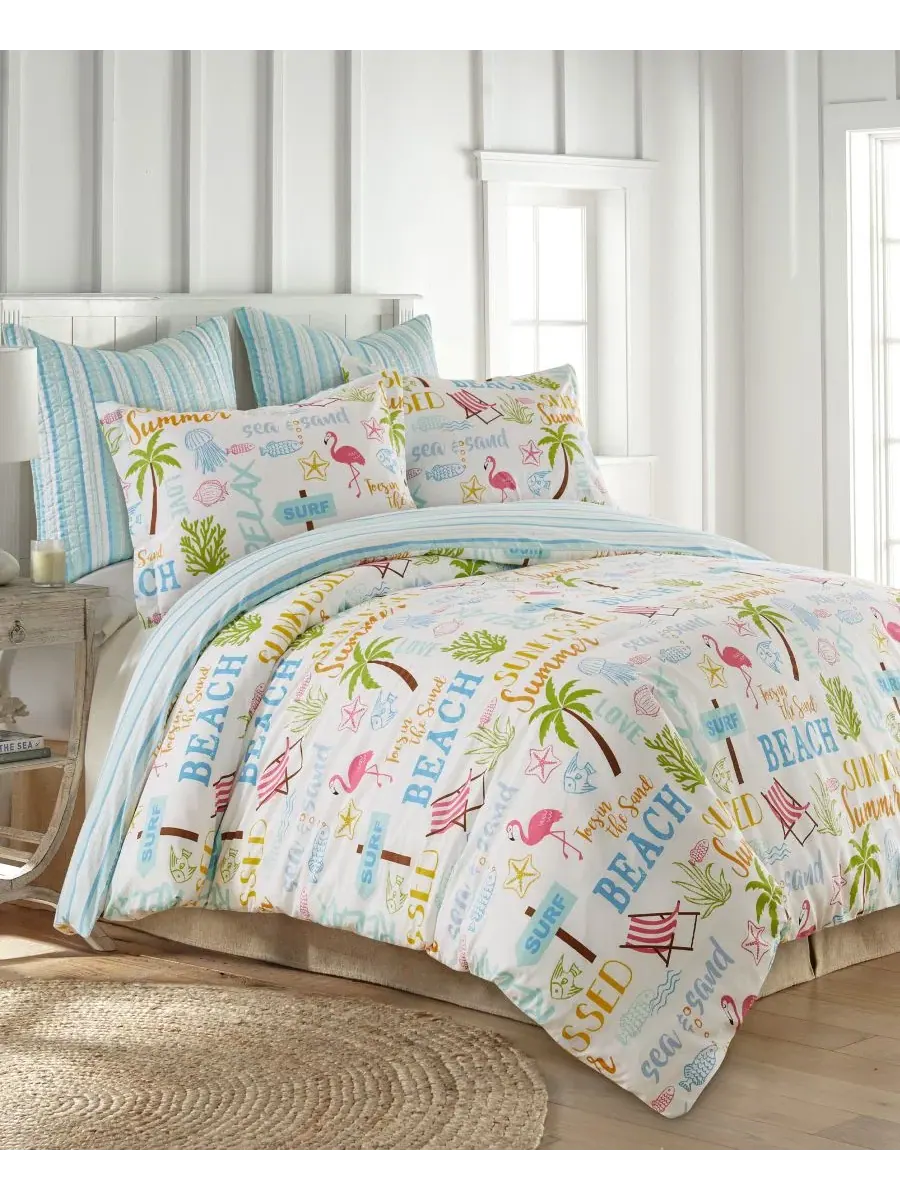 Комплект пододеяльника Beach Days Reversible 3-Pc. King/California King Levtex Home — изображение 7 из 7, мульти
