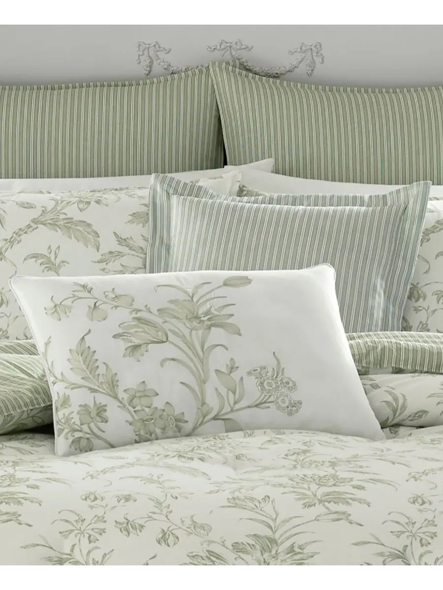 Комплект постельного белья Natalie, 5 предметов, размер Twin Laura Ashley, шалфейный — изображение 9 из 9