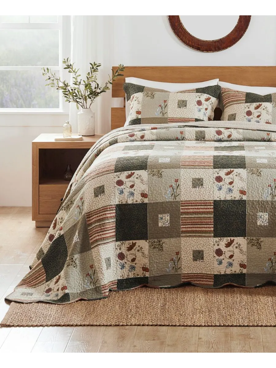 Комплект постельного белья sedona desert beauty из 3 предметов, размер queen. Greenland Home — изображение 1 из 4, серый