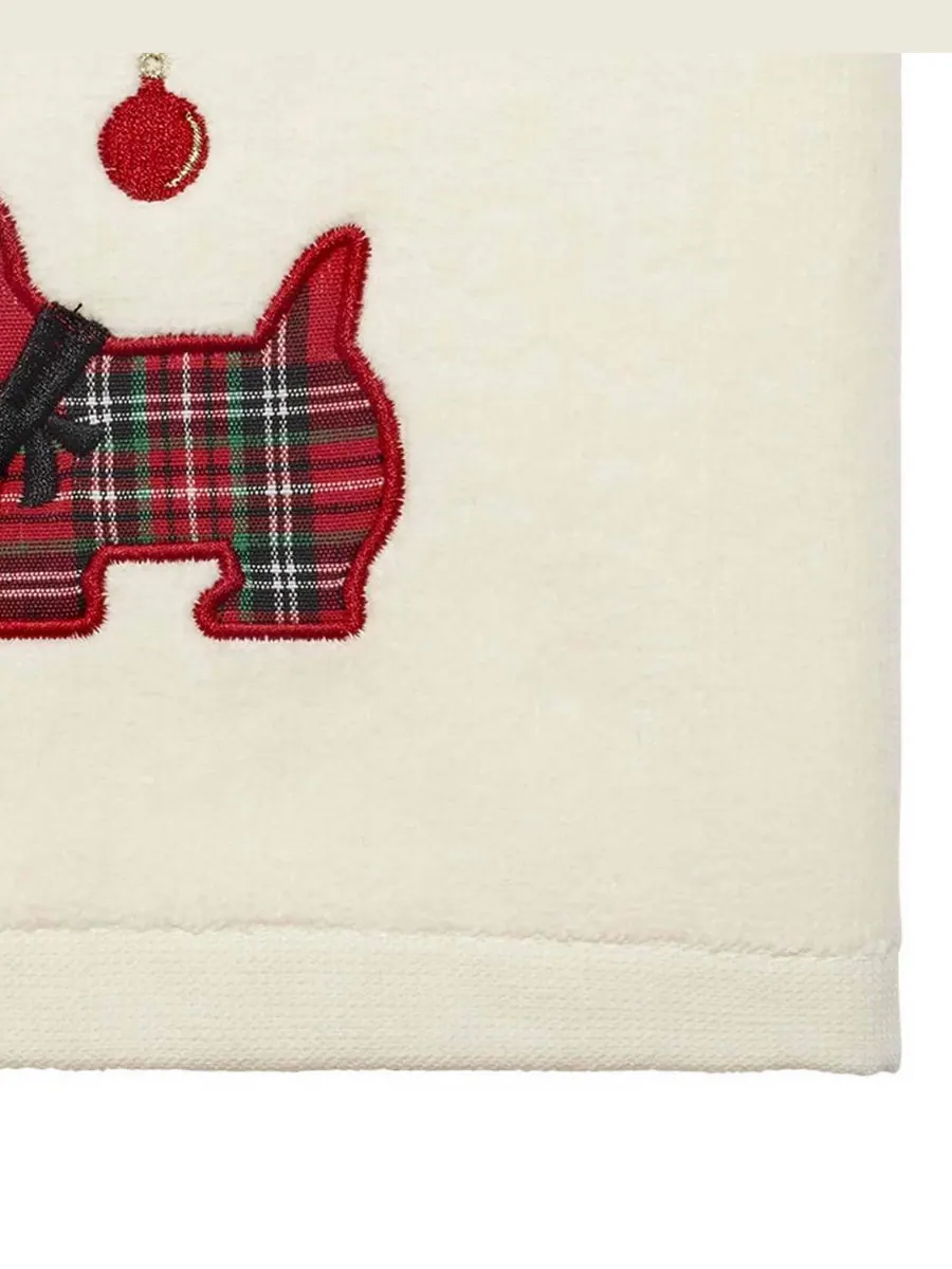 Набор хлопковых полотенец для рук Scottie, 28 x 16 дюймов Avanti — изображение 3 из 3, белый
