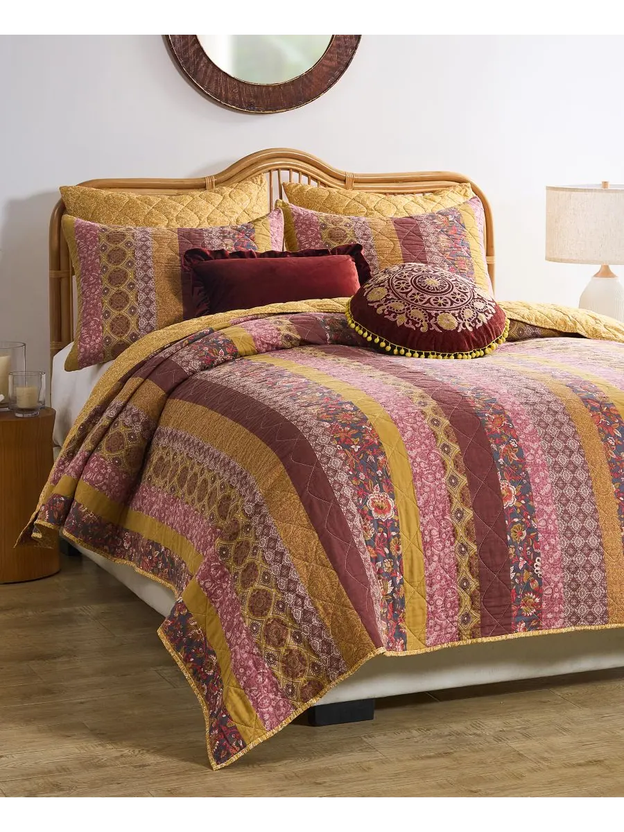 Комплект постельного белья Marigold Vintage Boho из 3 предметов, размер Full/Queen Greenland Home — изображение 1 из 6