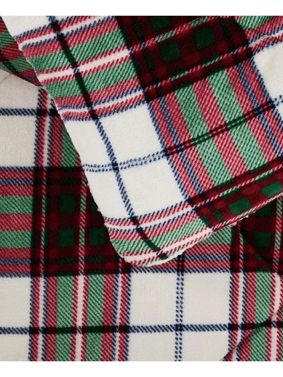 Комплект из 2 предметов Marlon Plaid Truly Soft — изображение 6 из 6, красный белый