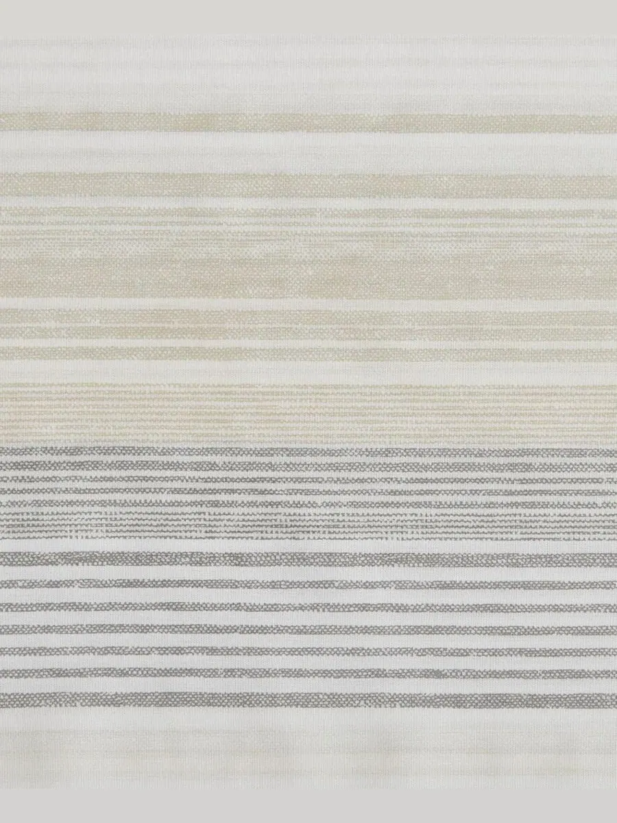 Комплект постельного белья 3 предмета Canal Island Stripe Cotton Tommy Bahama Home, King — изображение 6 из 8, бежевый серый