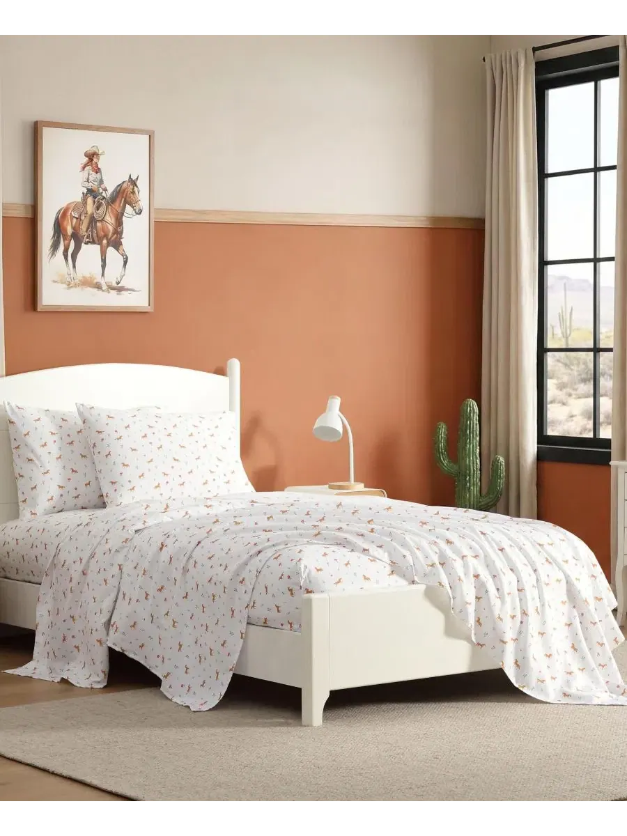 Комплект постельного белья из микрофибры с принтом Wrangler Horse Meadow Wrangler Kids — изображение 4 из 7