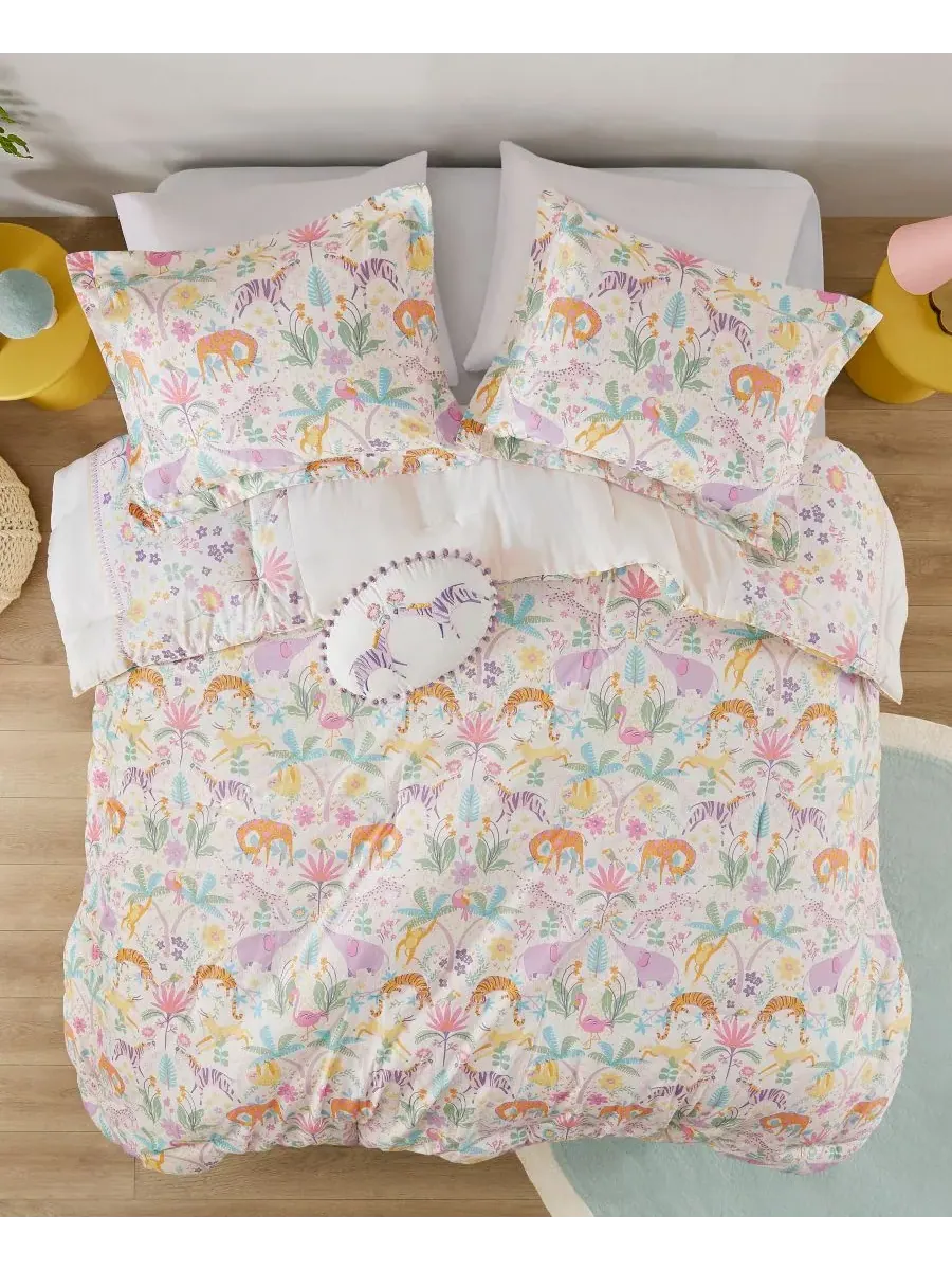 Комплект постельного белья Intelligent Design Lulu Floral Reversible из 3 предметов, размер Twin — изображение 3 из 10