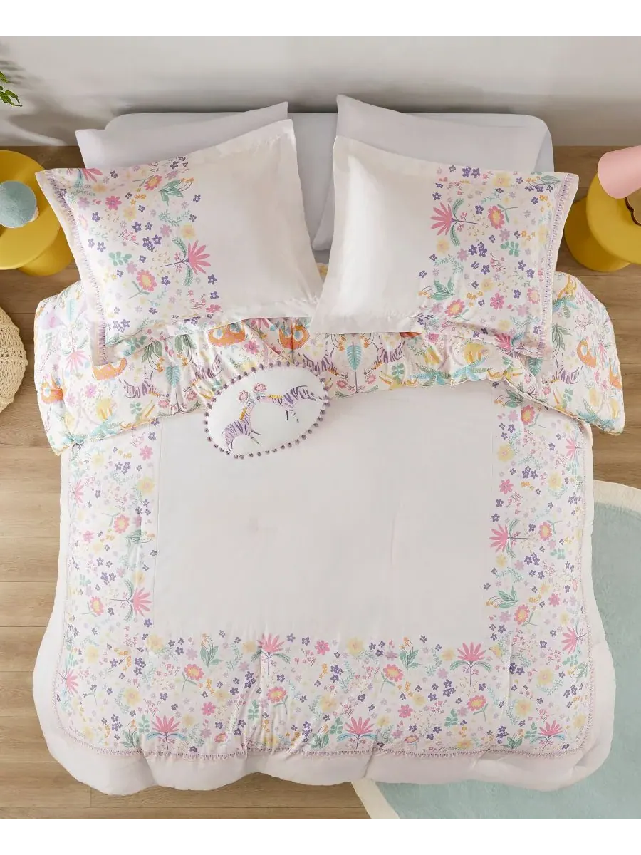 Комплект постельного белья Intelligent Design Lulu Floral Reversible из 3 предметов, размер Twin — изображение 4 из 10
