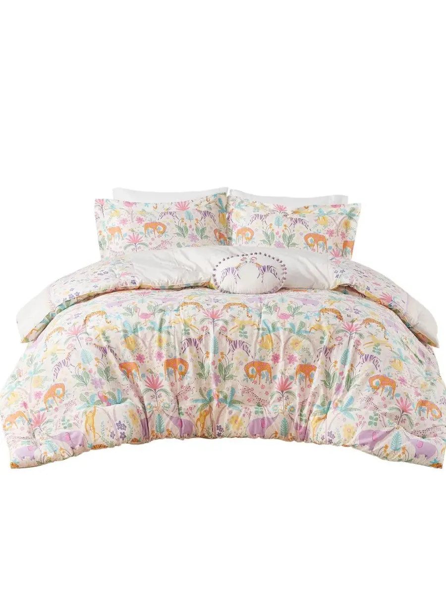 Комплект постельного белья Intelligent Design Lulu Floral Reversible из 3 предметов, размер Twin — изображение 9 из 10