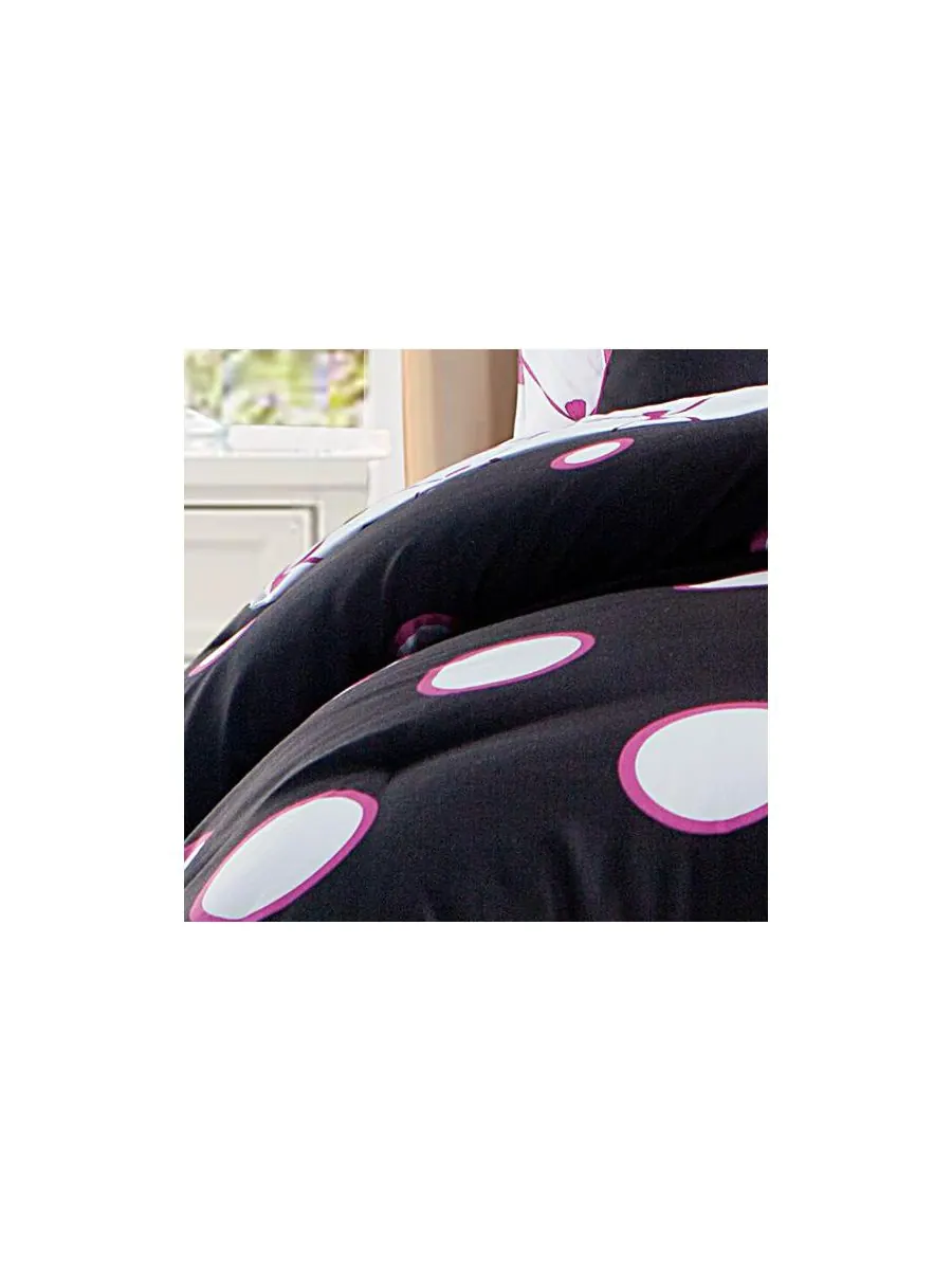 Комплект постельного белья Sophie Polka Dot Bed in a Bag из 8 предметов, размер Twin VCNY Home — изображение 3 из 7, розовый