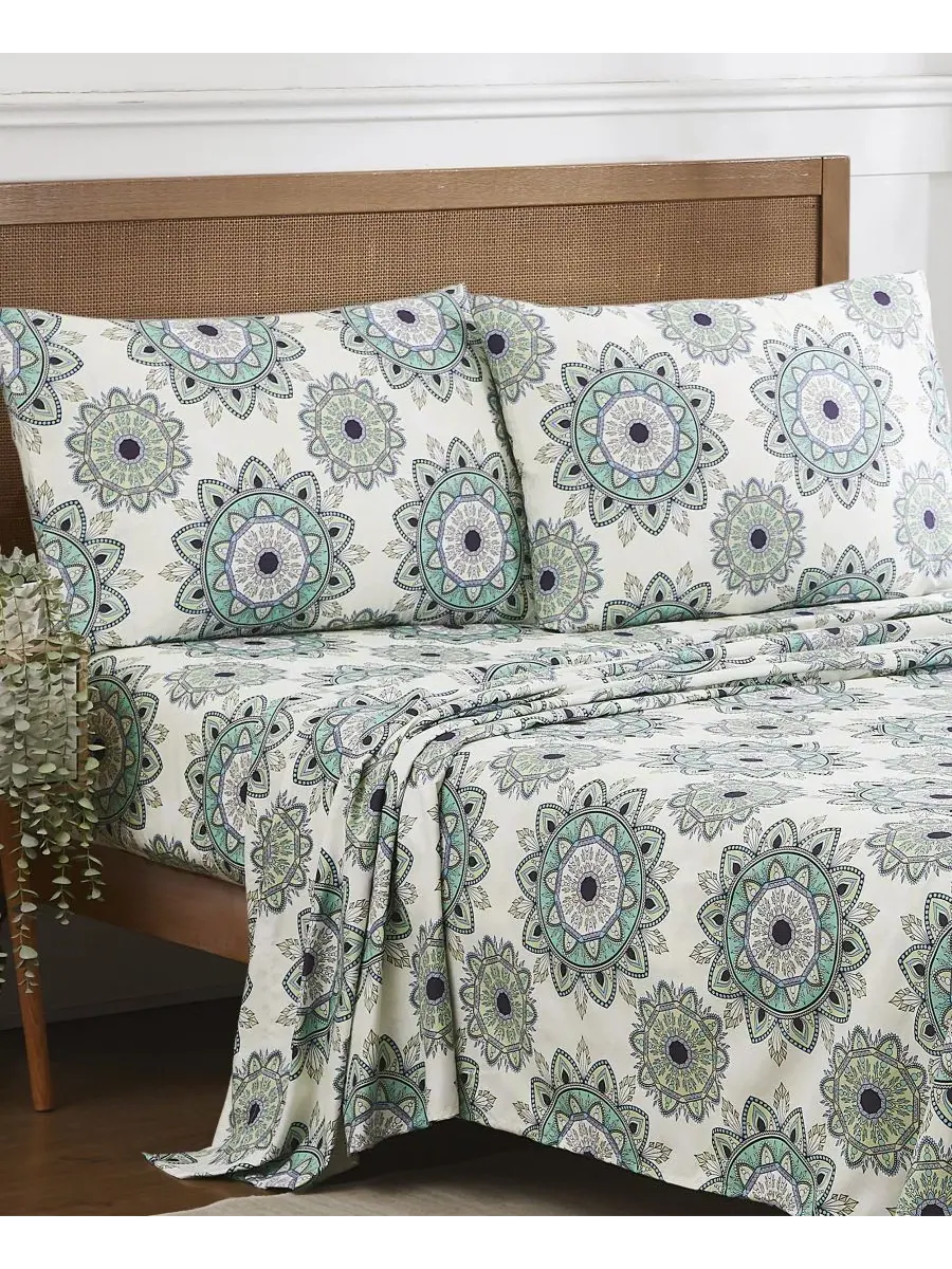 Комплект постельного белья 4 предмета, 1500 TC, микрофибра, Queen Sweet Home Collection, Ashley — изображение 2 из 5