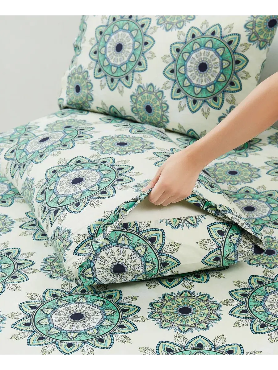 Комплект постельного белья 4 предмета, 1500 TC, микрофибра, Queen Sweet Home Collection, Ashley — изображение 3 из 5