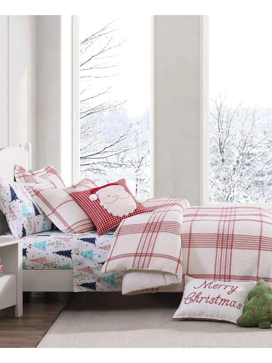 Комплект постельного белья Home Waffle Plaid, 2 предмета, размер Twin Levtex