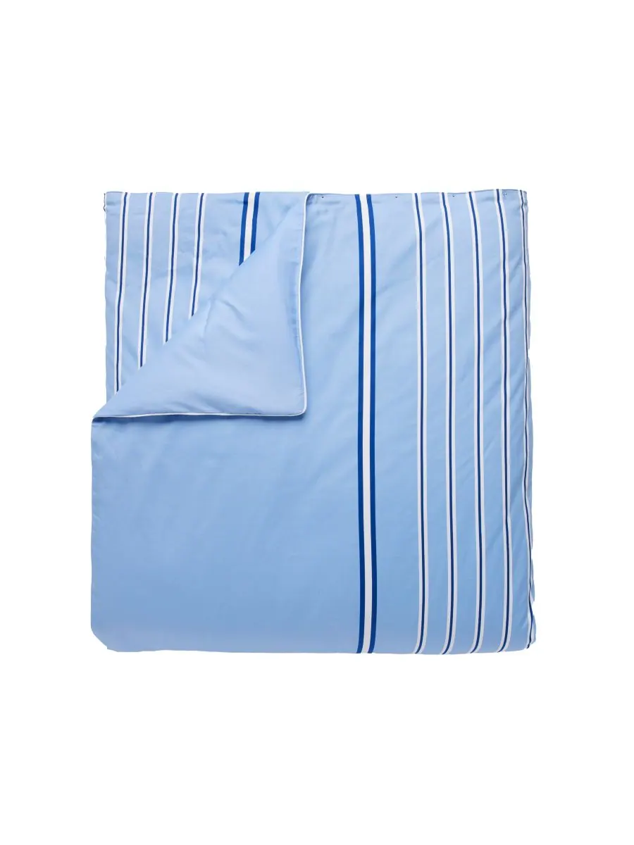 Комплект постельного белья hollis stripe, 2 предмета, размер twin. Lacoste Home — изображение 2 из 6, синий
