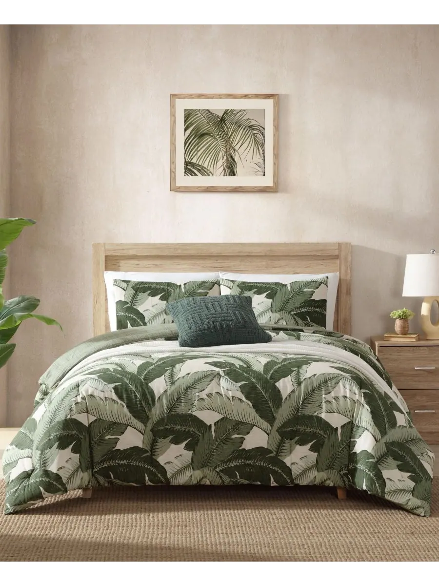 Двусторонний комплект постельного белья Vintage Palms, 3 предмета, размер Full/Queen Tommy Bahama — изображение 1 из 9