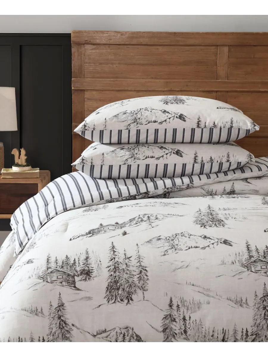 Двусторонний комплект постельного белья Rocky Mountain Cabin, 2 предмета, размер Twin Eddie Bauer — изображение 4 из 9