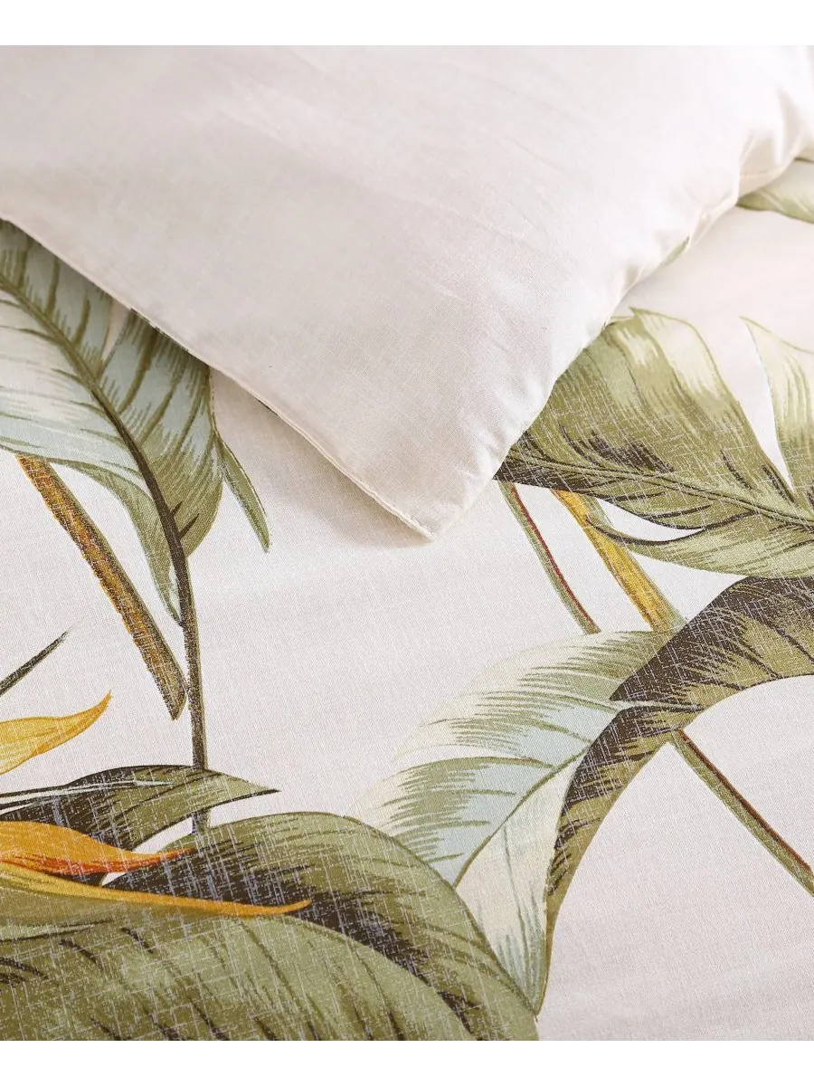 Комплект постельного белья «Райские птицы» из 4 предметов, размер King Tommy Bahama Home — изображение 5 из 9, бежевый