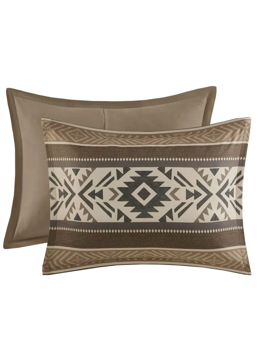 Комплект постельного белья Mariposa Stripe Herringbone, 5 предметов, размер Full/Queen Madison Park — изображение 7 из 10