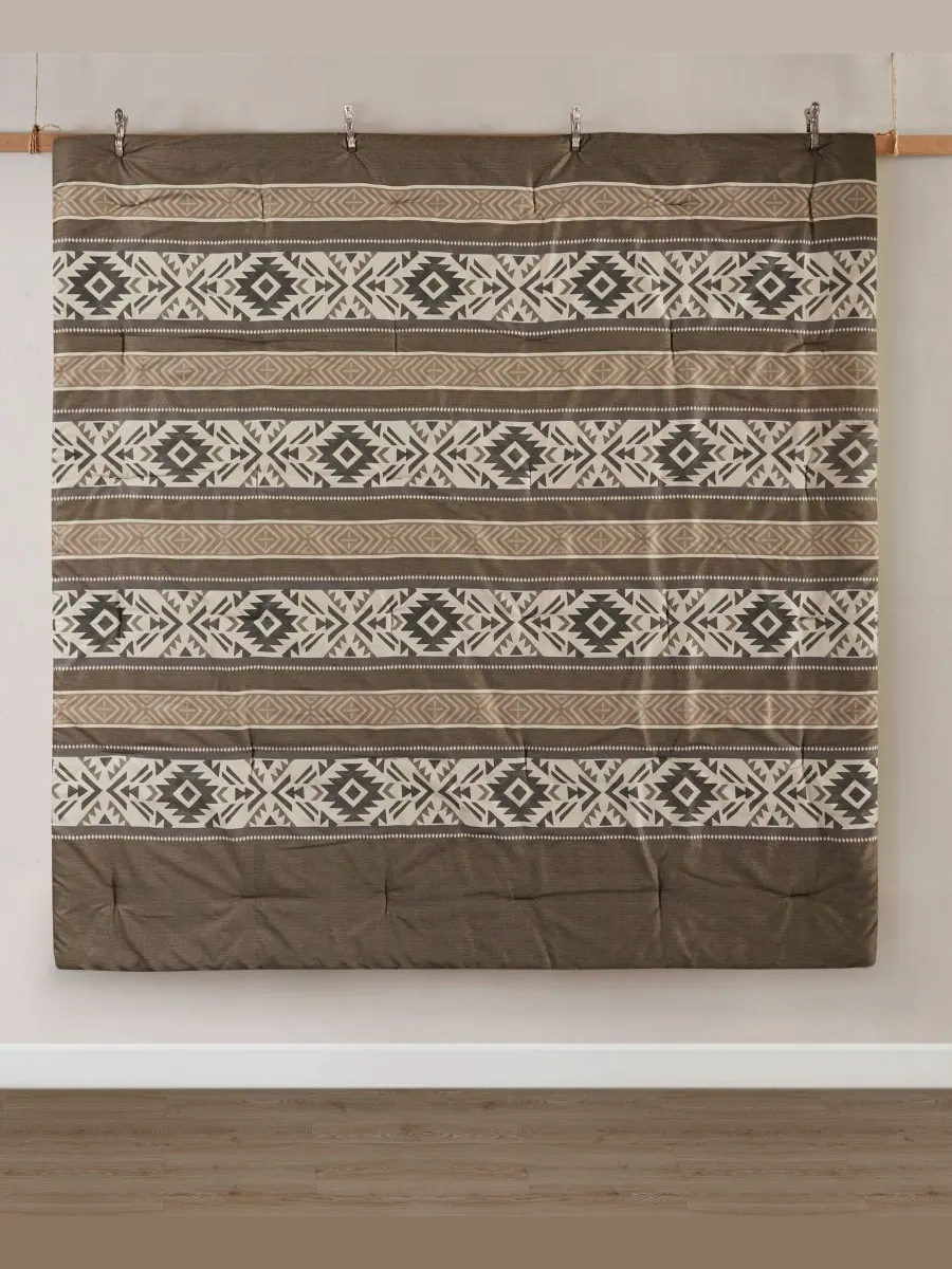 Комплект постельного белья Mariposa Stripe Herringbone, 5 предметов, размер Full/Queen Madison Park — изображение 9 из 10