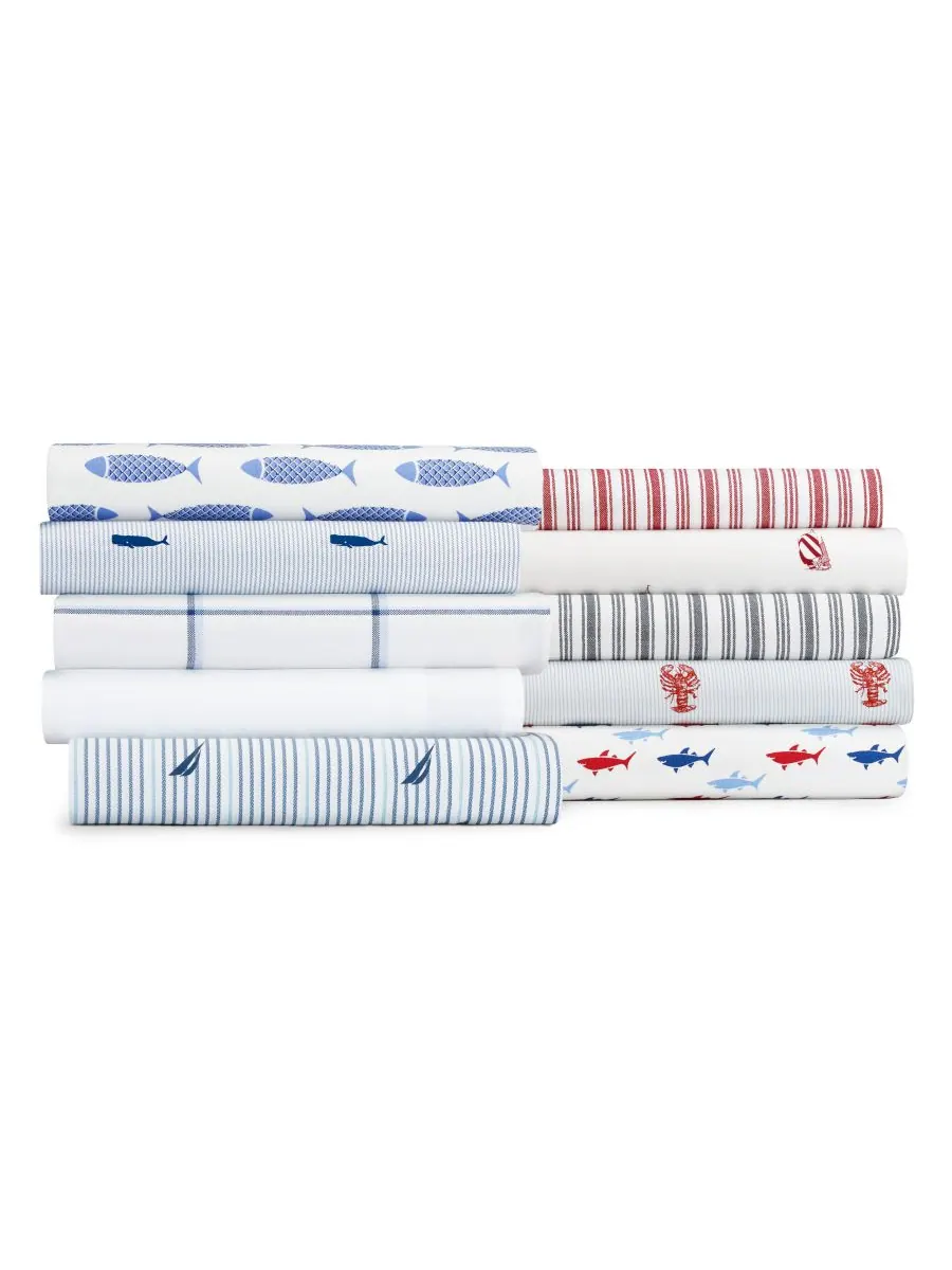 Комплект постельного белья coleridge stripe из хлопкового перкаля, 3 предмета, размер twin Nautica — изображение 5 из 7