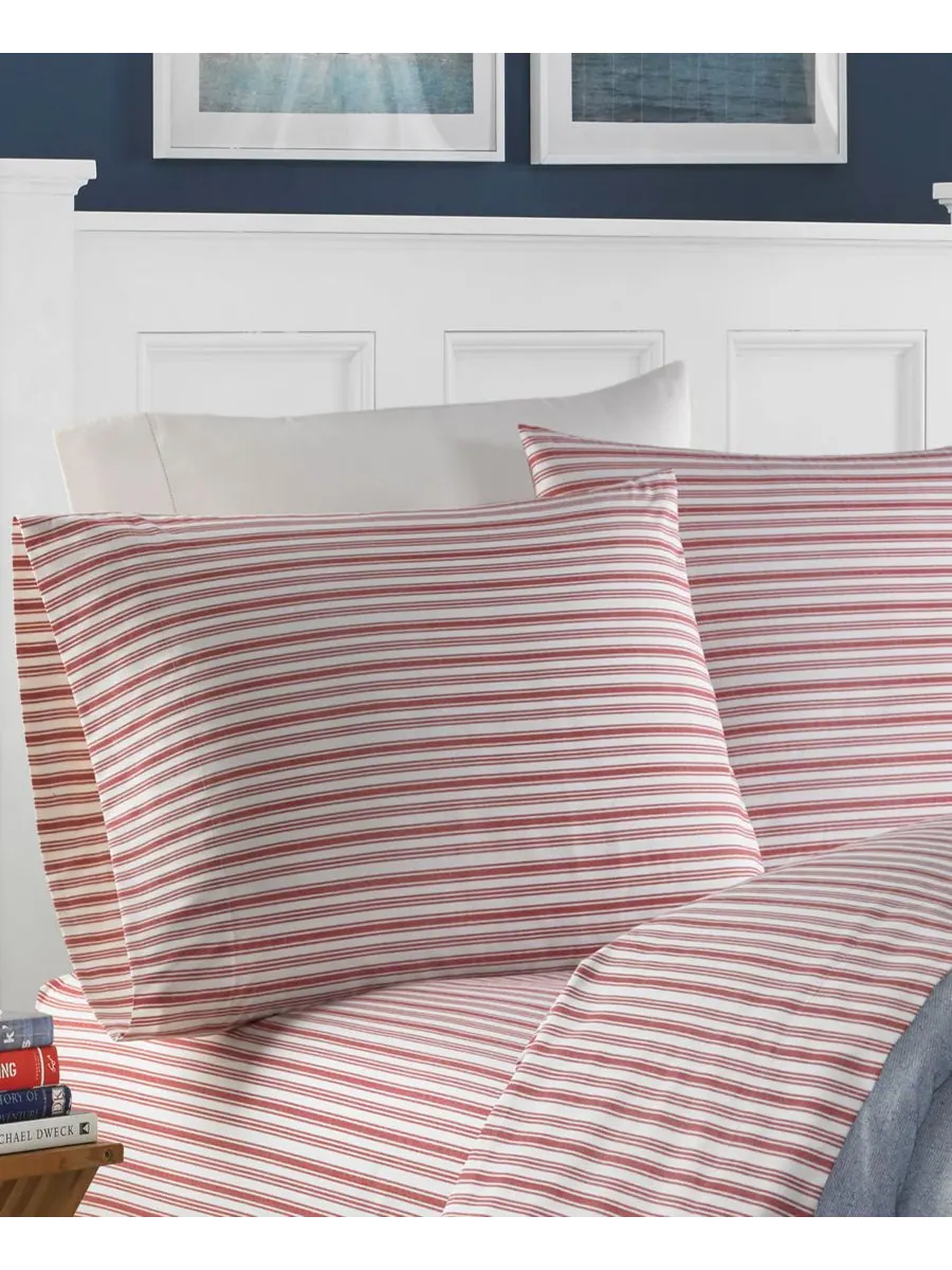 Комплект постельного белья coleridge stripe из хлопкового перкаля, 3 предмета, размер twin Nautica