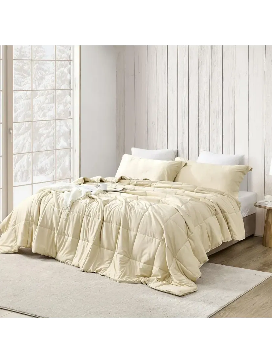 Комплект охлаждающего одеяла Menopleasing Oversized Cooling Comforter Set Coma Inducer — изображение 1 из 6, песочный
