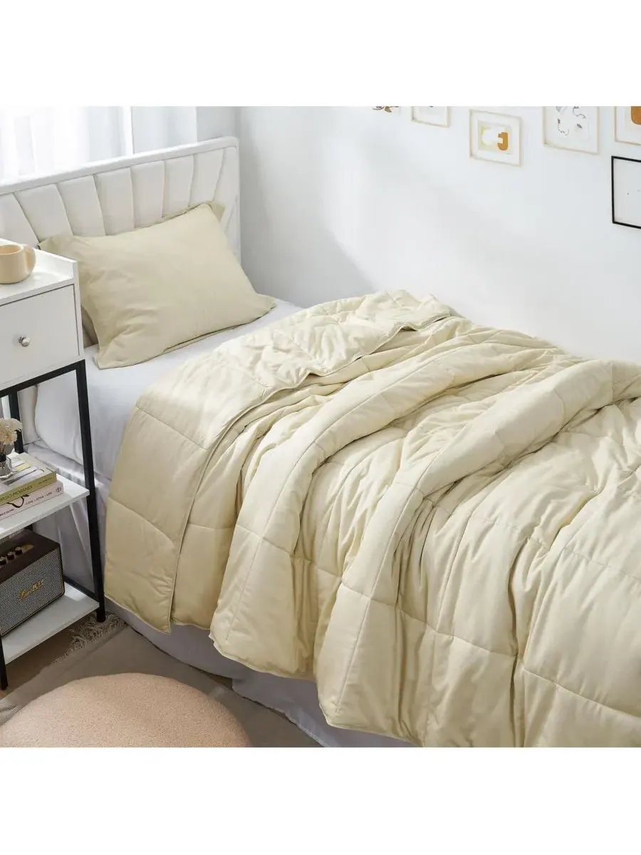 Комплект охлаждающего одеяла Menopleasing Oversized Cooling Comforter Set Coma Inducer — изображение 3 из 6, песочный