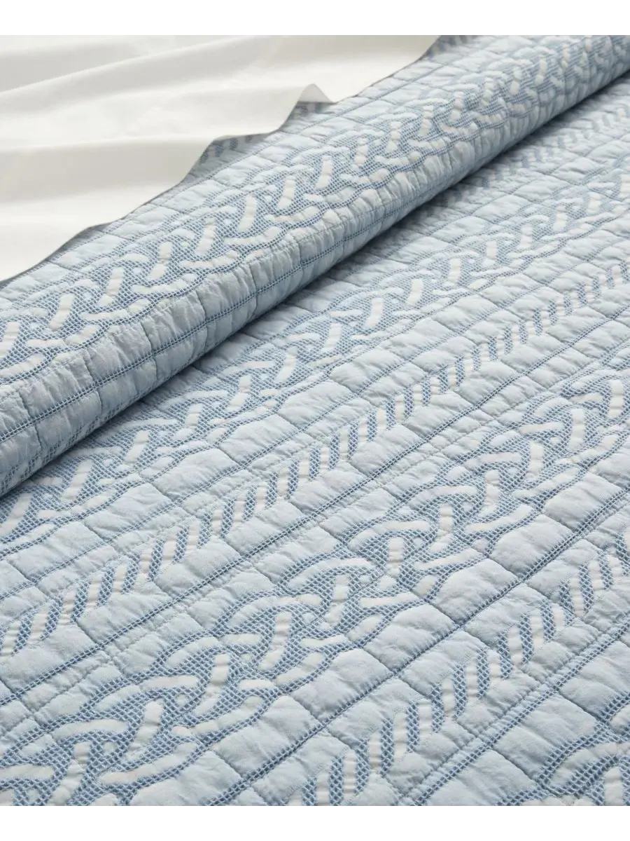 Комплект постельного белья Home Trintton Textured из 3 предметов, размер King Levtex — изображение 5 из 5, синий