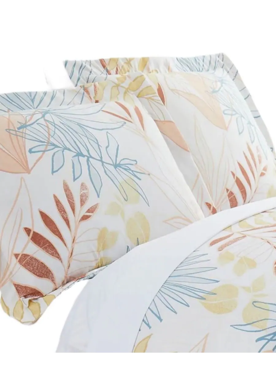 Комплект постельного белья Tropic Leaf из 3 предметов, размер King Southshore Fine Linens — изображение 3 из 5, мульти