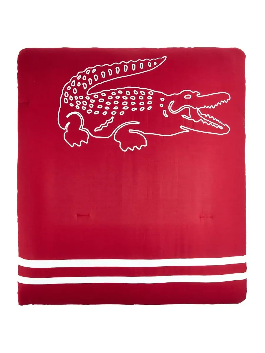 Комплект постельного белья Big Croc из 3 предметов, размер Full/Queen Lacoste Home — изображение 5 из 6, красный