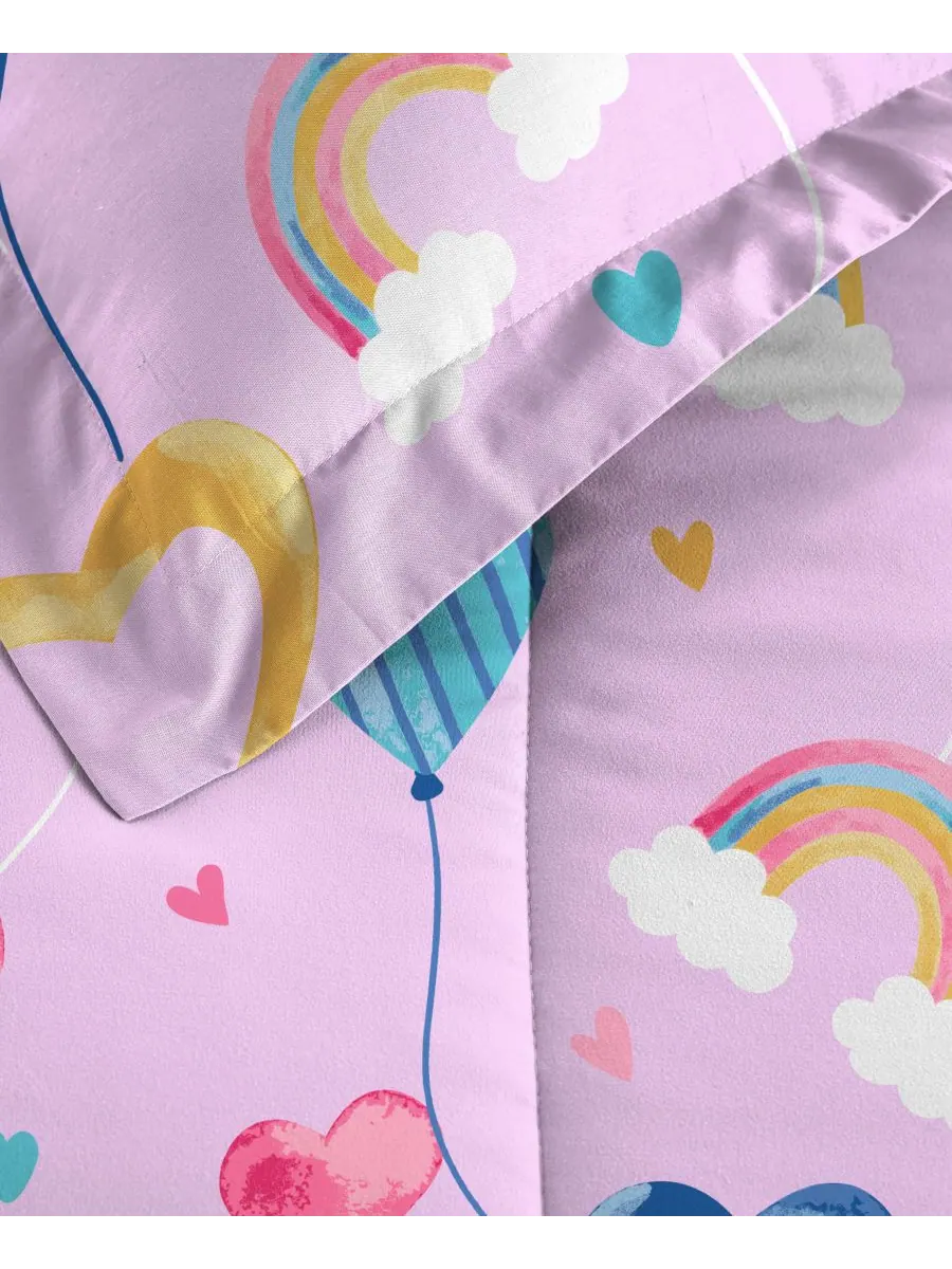 Двусторонний комплект постельного белья Balloon Hearts, 5 предметов, размер Twin Dream Factory — изображение 5 из 7