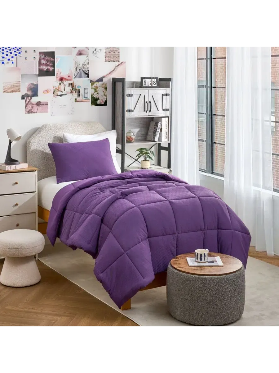 Комплект одеял Snowflakes Oversized Comforter Set Coma Inducer — изображение 1 из 3, фиолетовый