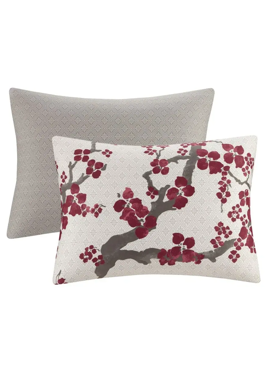 Комплект пододеяльника Cherry Blossom, 3 предмета, King Natori — изображение 4 из 8, мульти