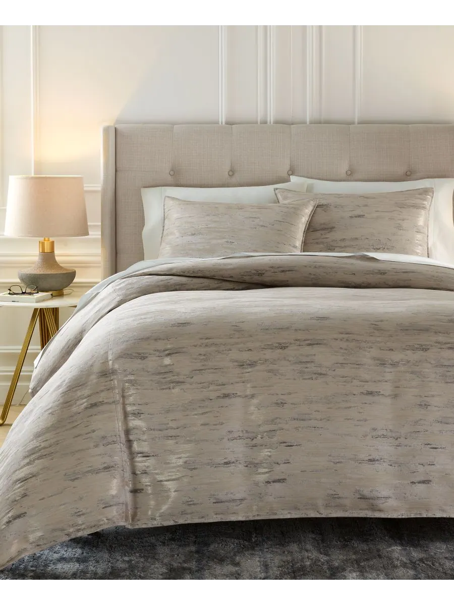 Комплект постельного белья Impasto Stone из 3 предметов, размер Full/Queen Hotel Collection — изображение 3 из 6, серый