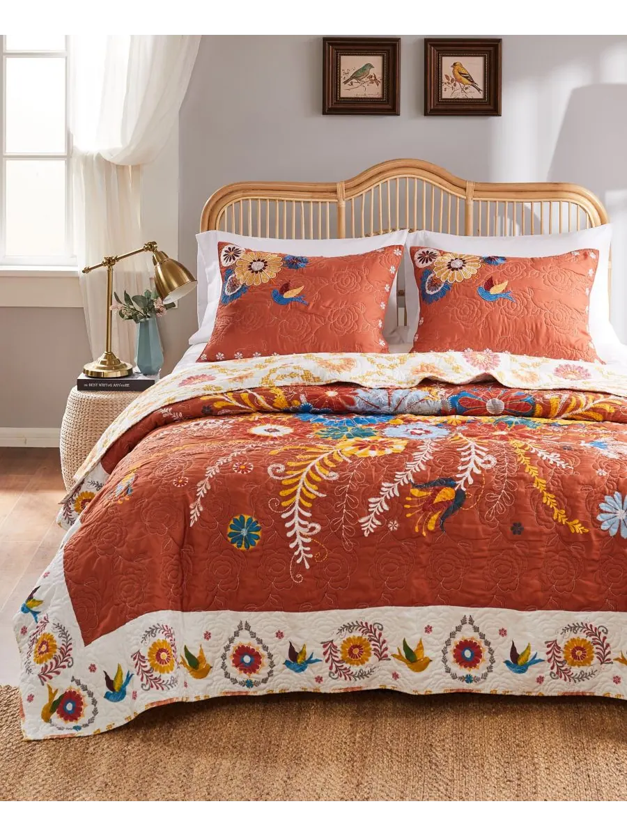 Комплект постельного белья Topanga из 3 предметов, размер King Greenland Home Fashions — изображение 2 из 4, мульти