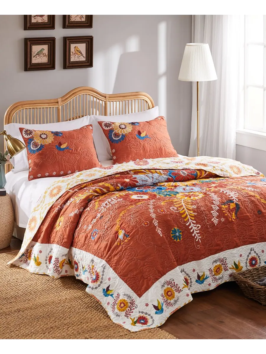 Комплект постельного белья Topanga из 3 предметов, размер King Greenland Home Fashions — изображение 3 из 4, мульти