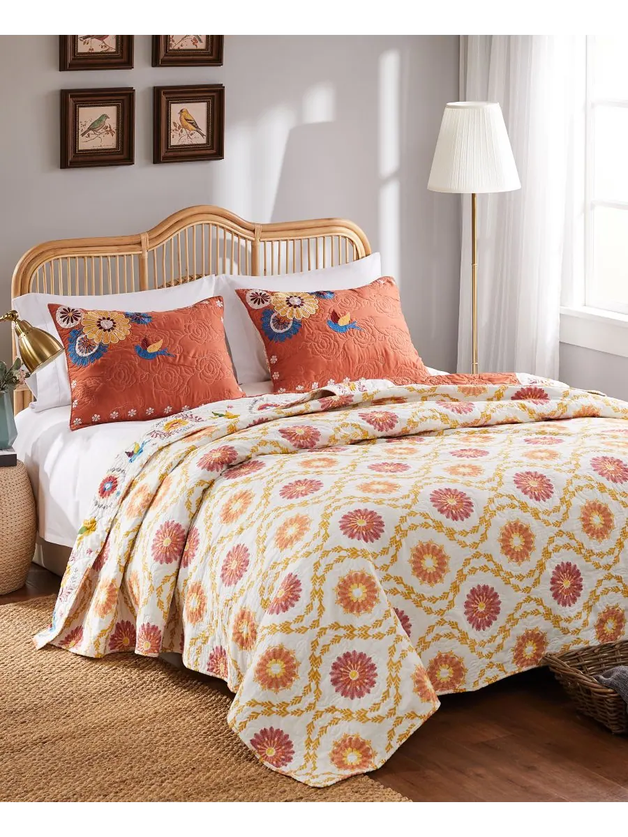 Комплект постельного белья Topanga из 3 предметов, размер King Greenland Home Fashions — изображение 4 из 4, мульти