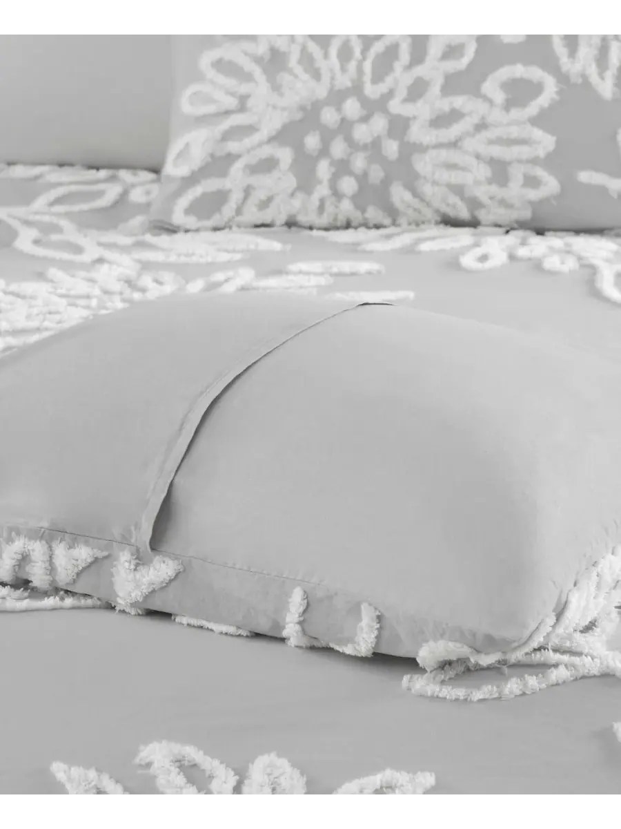 Комплект постельного белья Veronica Floral Tufted из 3 предметов, размер Full/Queen Madison Park — изображение 9 из 10