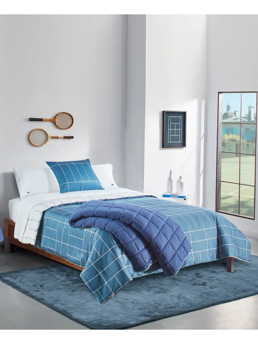 Комплект постельного белья Ashcombe из двух предметов в клетку, размер Twin Lacoste Home
