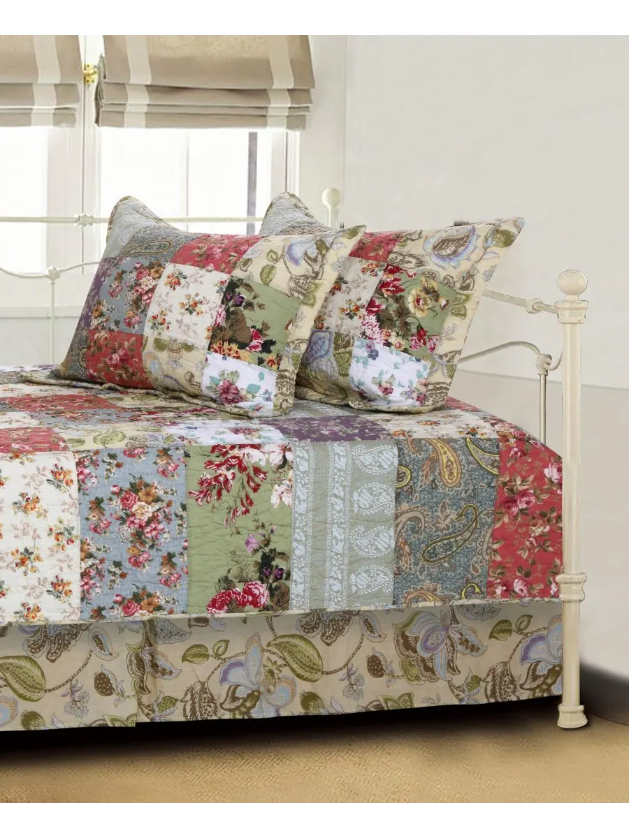 Комплект постельного белья blooming prairie authentic patchwork из 5 предметов, для дивана-кровати