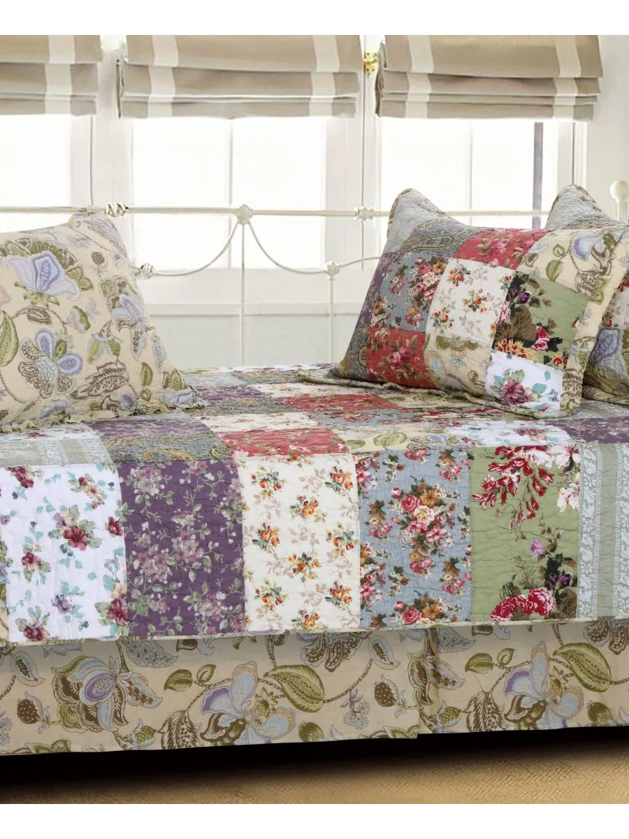 Комплект постельного белья blooming prairie authentic patchwork из 5 предметов, для дивана-кровати — изображение 3 из 4
