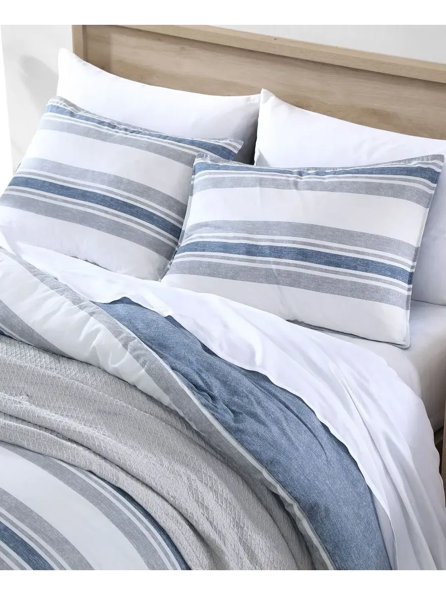 Двусторонний комплект постельного белья Bay Shore из 2 предметов, размер Twin/Twin XL Nautica — изображение 2 из 5