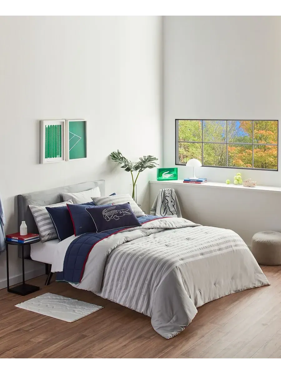 Комплект постельного белья Court Stripe из 3 предметов, размер King Lacoste Home