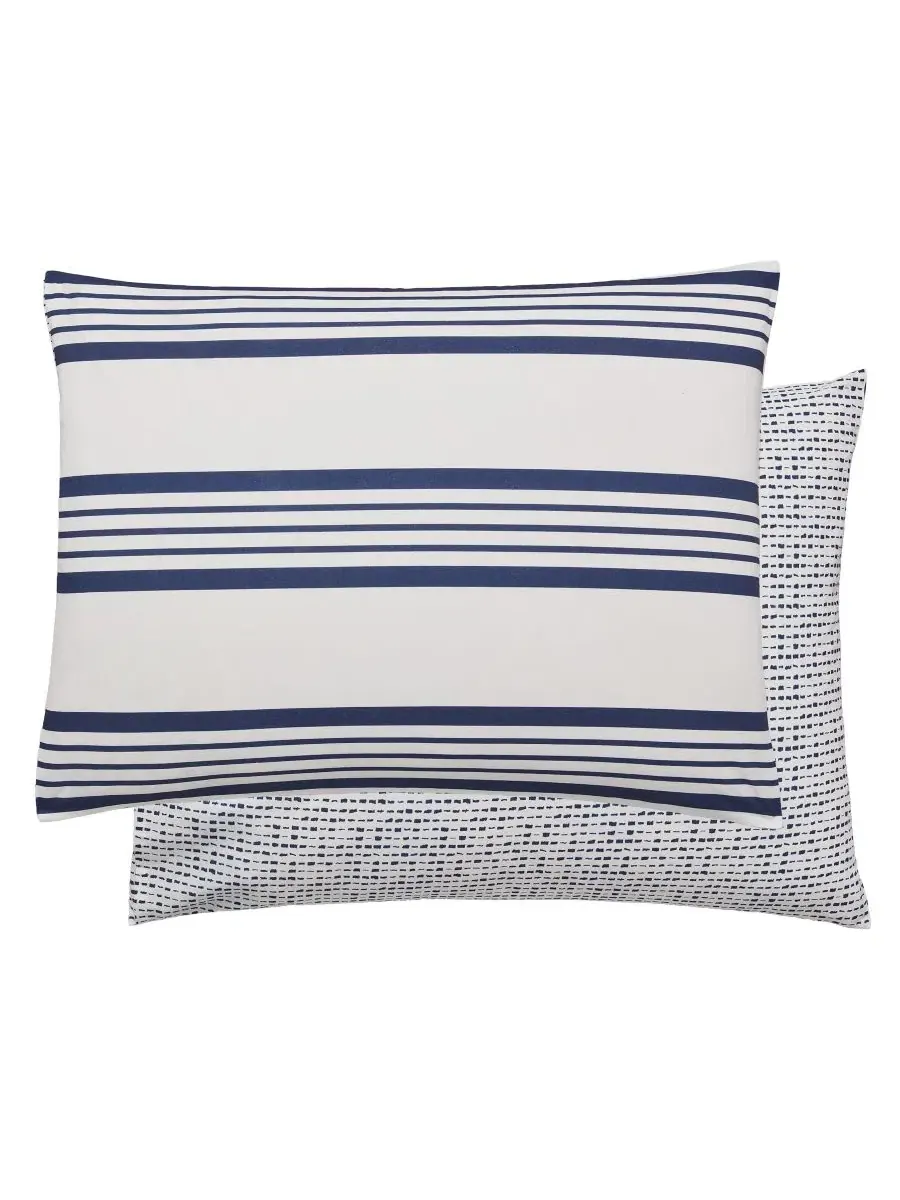 Комплект стеганого одеяла Archer Stripe, 4 предмета, Twin Anne Klein — изображение 6 из 14, темно-синий