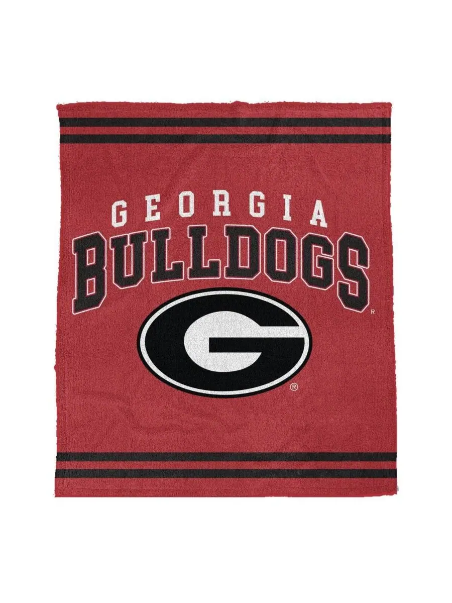 Плед плюшевый вязаный с принтом Georgia Bulldogs Pegasus Home Fashions — мульти